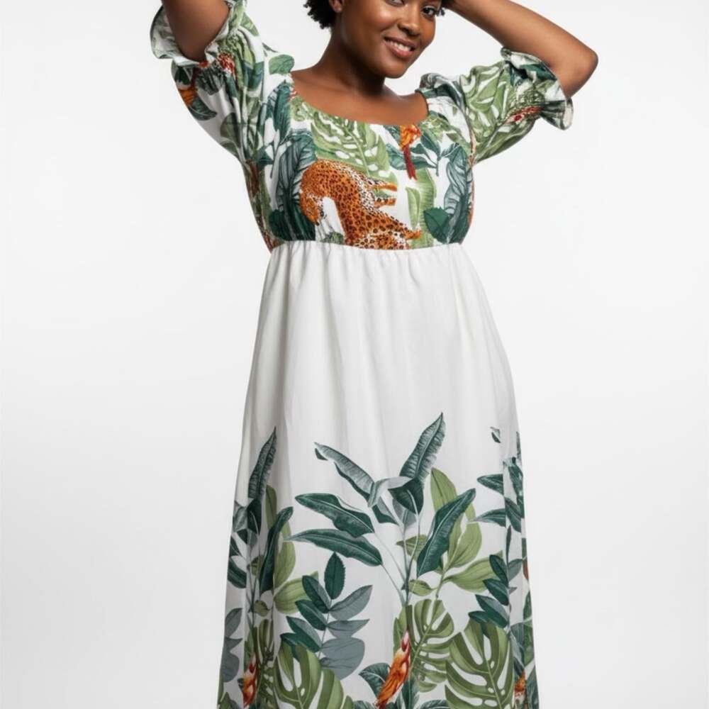 Tribal Print Maxi Dress size Large